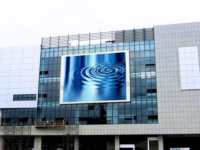 Wasserdichte P8 hochauflösende Werbung LED unterzeichnet Againt-Wand, 1/4 Scan, Helligkeit 7000nits