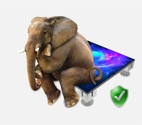 Bildschirm zur Anzeige des Bodens