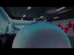 P2.0mm LED-Sphärische Bildschirmreihe 360 Grad Vollbildschirm Größen angepasst