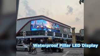 Outdoor-LED-Bildschirm IP65 wasserdichte Säulenwerbung
