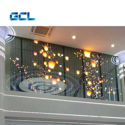 IP42 P4mm Festanlage Transparente LED-Anzeige für Wahrzeichen