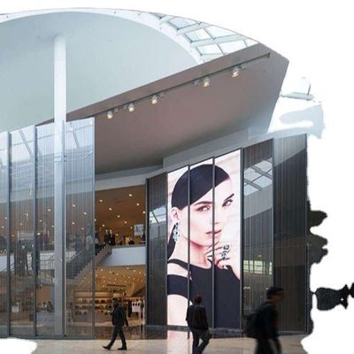 GCL Indoor Curtain Transparent LED Wall für Werbung in U-Bahnstationen