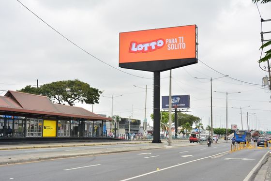 320x160mm Größe Wandmontierte feste LED-Anzeige P10 für kommerzielle Werbung