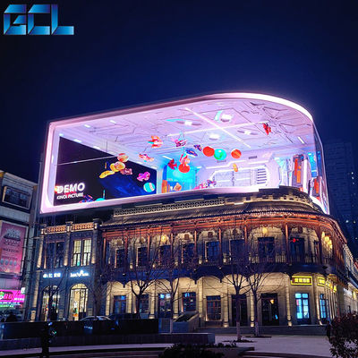 Eisen Schrank Vollfarbe Außen Fest LED-Display SMD P6 Bildschirm Nacktsicht 3D Anzeige