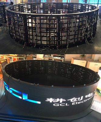 Eisen Schrank Vollfarbe Außen Fest LED-Display SMD P6 Bildschirm Nacktsicht 3D Anzeige