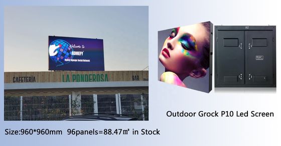 Kleine Tonhöhe Großes Outdoor-LED-Display Board mit nahtlosem Spleißen 976mm Größe Panel