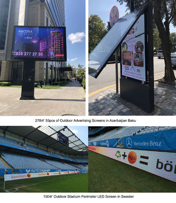 Größe des Schranks LED-Plakate Stand Video-Display P1.875 Outdoor LED-Plakate für die Außenwerbung