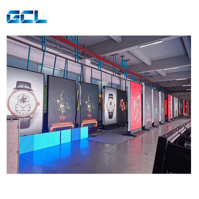 4G-Wifi-Steuerung P3 LED-Plakat-Display Boden stehende Werbeplatte