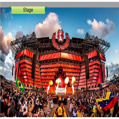 Anpassbar Flexible Bühne LED Video Wand Event LED Bildschirm