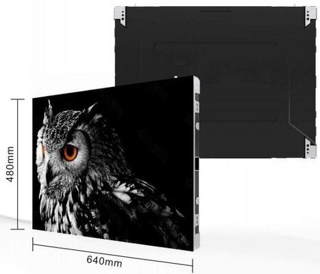 100 Stunden Lebensdauer Indoor LED-Bildschirm Ultra Slim Full Front Service 4 3 Verhältnis 640*480mm