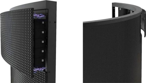 Personalisierte Vollfarbe zylindrische LED-Anzeige P1.8mm für Innenplatten Größe 240*120mm