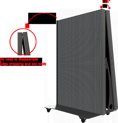 GOB P1.5 P1.8 P2 Indoor Led Poster Bildschirm für Banner Portable Led Video Wand mit Rädern für Fachmesse