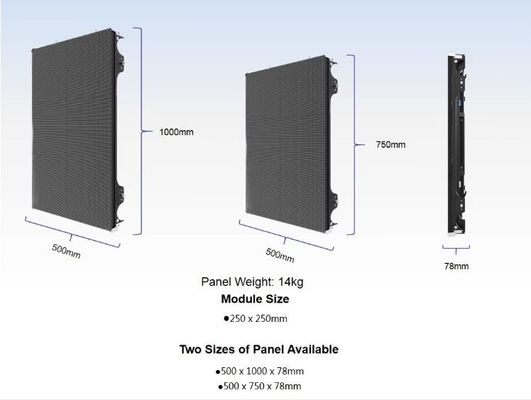 Gstar-II-Serie 500*750mm Innenvermietung LED-Display Festanlage P1.5 P1.953mm Verschiedene Formen