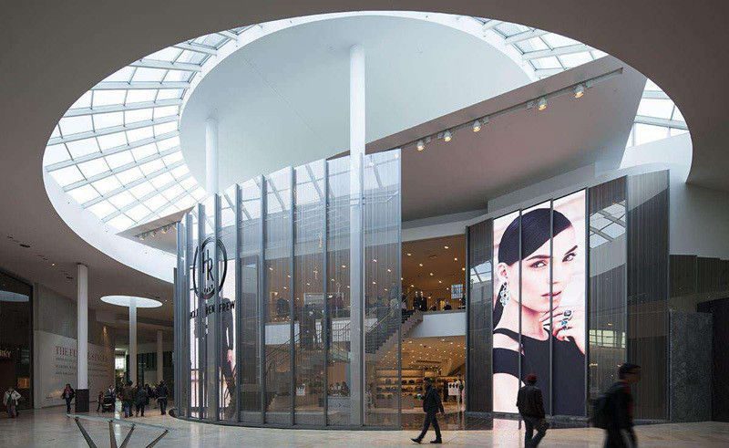 P3.9 Flexibler transparenter LED-Bildschirm mit hoher Helligkeit für die Außeninstallation