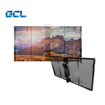 Klares Video Flexibler transparenter LED-Bildschirm P10.4 Transparente LED-Wand