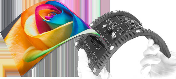 Guter Preis Indoor P1.8mm Flexible LED Bildschirm-Anzeigemodul, mit flexiblem Design, kann zu kreisförmigen quadratischen Säulen-Anzeigebildschirmen zusammengesetzt werden Online