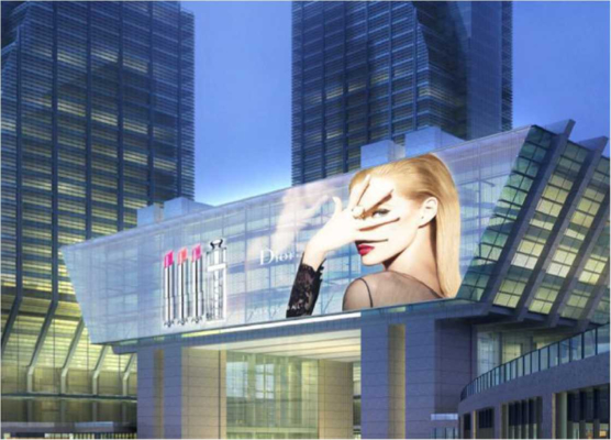 Guter Preis Transmittance Up To 83% For Full Screen Invisible LED Film Display Screen On Glass Walls Online