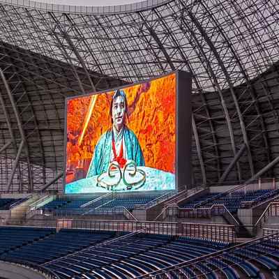 Großes Sportzentrum Außenvideowand IP65 Wasserdicht 8000Nits Hohe Helligkeit Und lange Lebensdauer